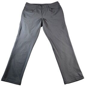 Lululemon Mens Commission Pants Gray Slim Straight 5 Pocket Commuter 33x27